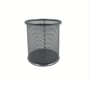 حامل أقلام مكتبي شبكي معدني – منظم دائري